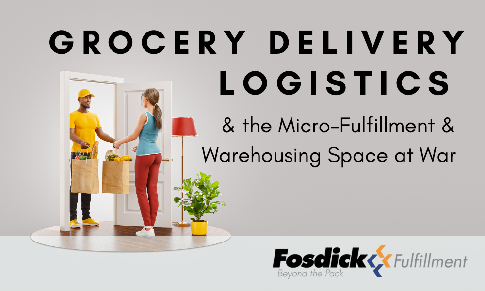 Grocery Delivery Logistics and a Small Scale Fulfillment Space at War