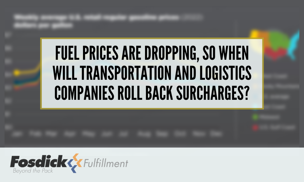 Fuel Prices are Dropping, So When Will Transportation and Logistics Companies Roll Back Surcharges?